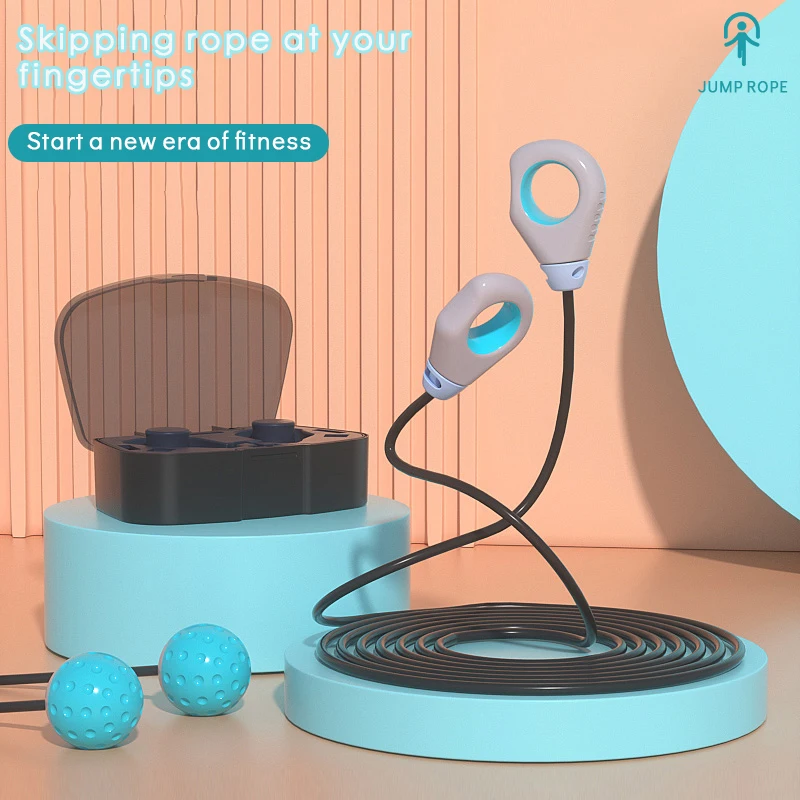 Custom logo Pvc Ropeless Exercise Fitness Skipping Rope Wholesale Wireless Pocket skipping jump rope For Fitness