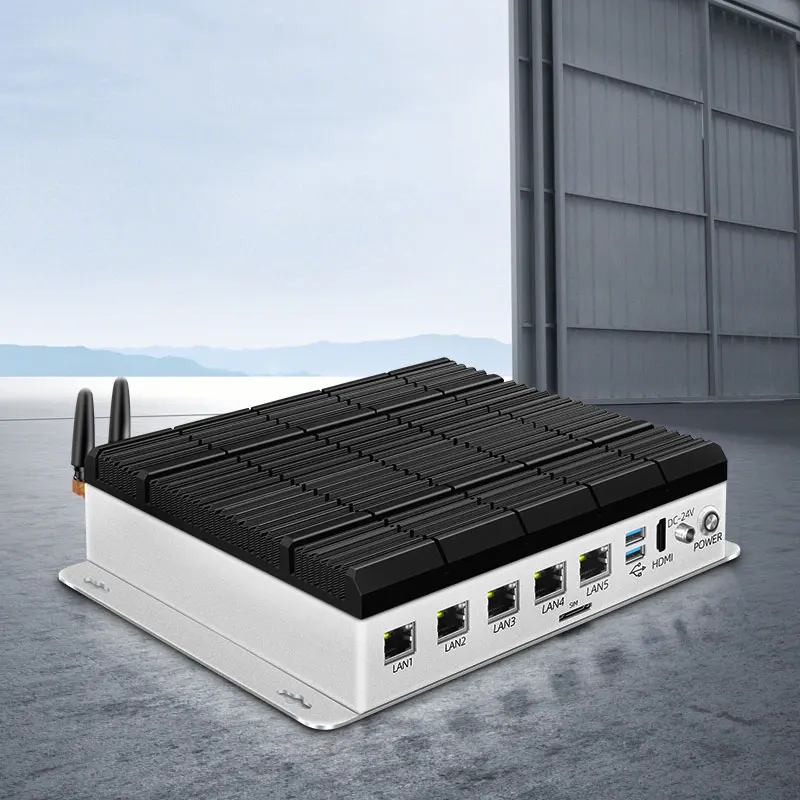 Network Appliance 8th 9th Gen i3-i5-i7/Pentium H110 Server Rackmount Chassis 6LAN Pfsense Firewall Mini PC Rack Cas Industrial