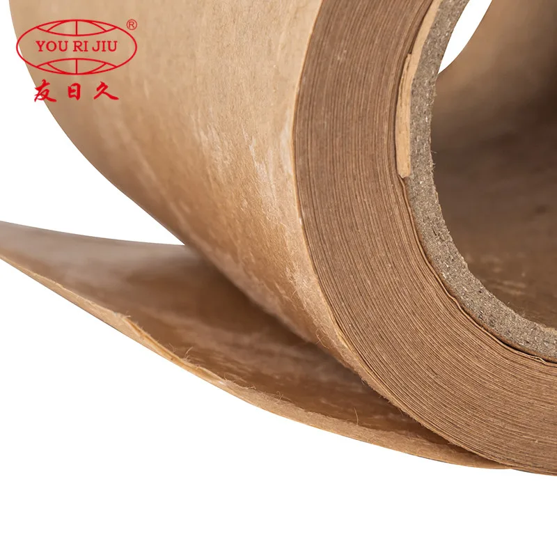 YOURIJIU Recyclable Carton Sealing Wet Starch Adhesion Glass Fiber Water Activated Kraft Paper Tape