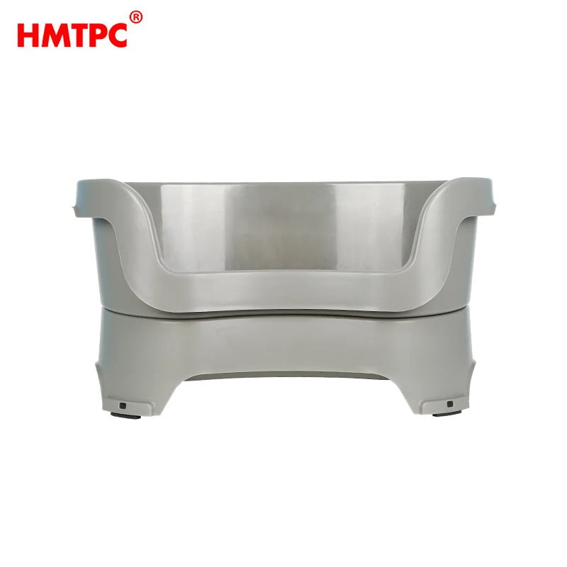 HMTPC Luxury 2-in-1 Stainless Steel Plastic Cat/ Dog Pet Feeder Bowl Stand Durable Indoor Food Bowl Bottle Shape Water