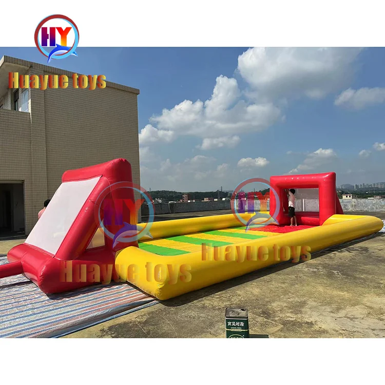 New arrivals custom commercial funny team outdoor sports game kids inflatable football soccer soap field