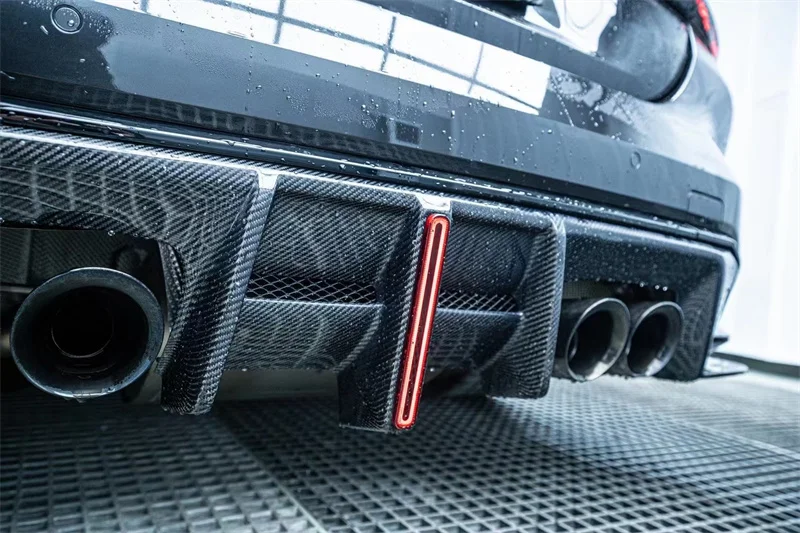 For BMW G82 G83 M4 G80 M3 body kit AE style carbon fiber front bumper lip with splitter