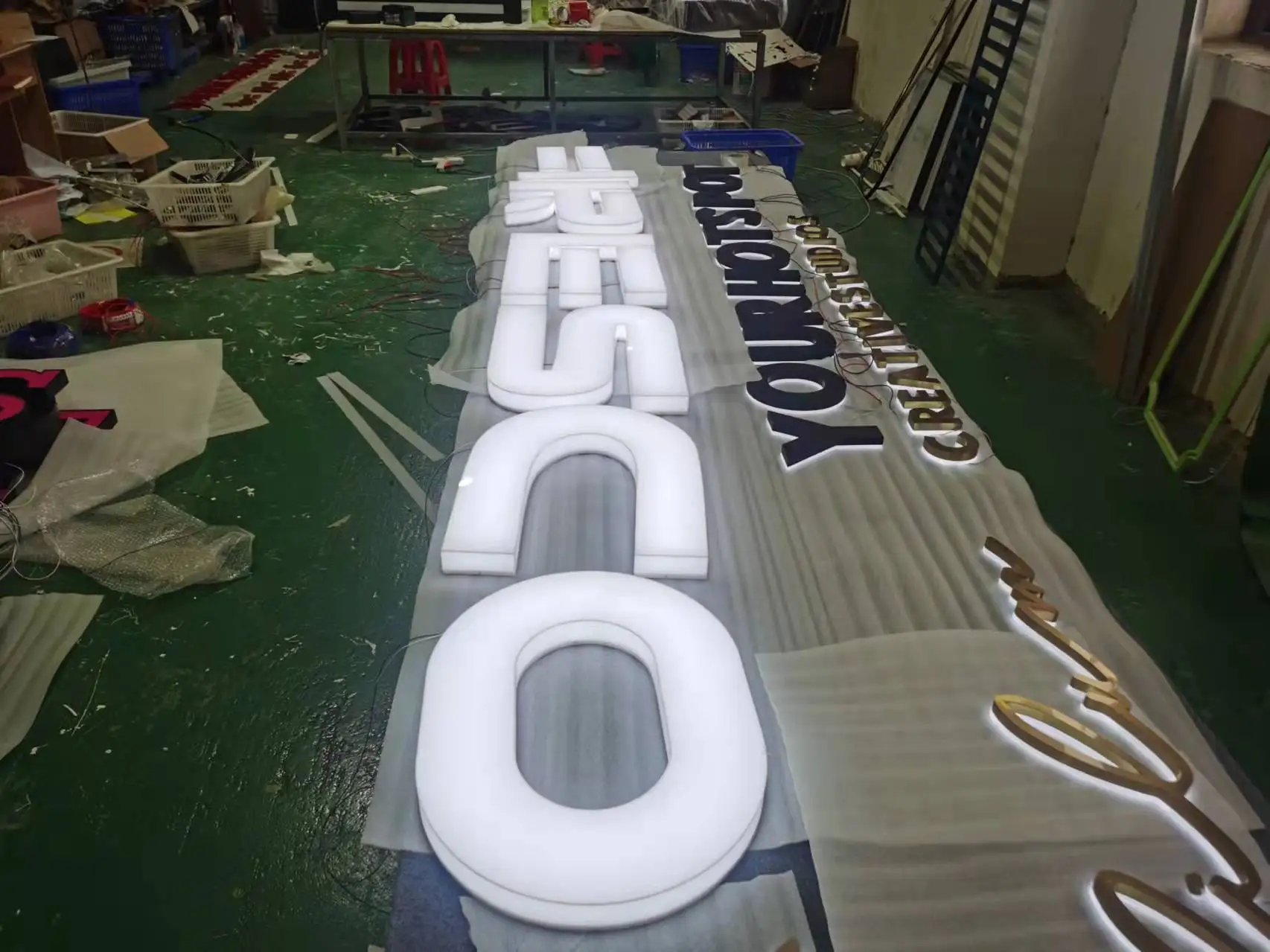 Xzr Customized Led Channel Letters Outdoor Store Signage 3d Acrylic Logo Letter Sign