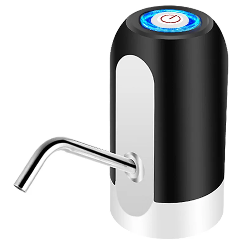 white mini automatic portable electric rechargeable pump usb freestanding water bottle dispenser