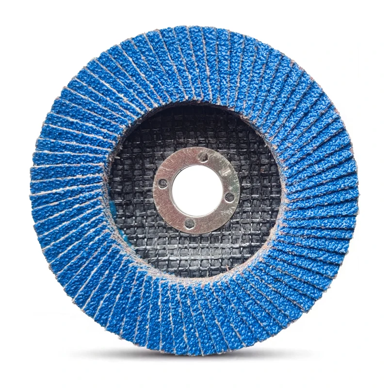 100mm 4 inch flap disc kingcattle KX563 blue calcined alumina grit 40 60 80 100