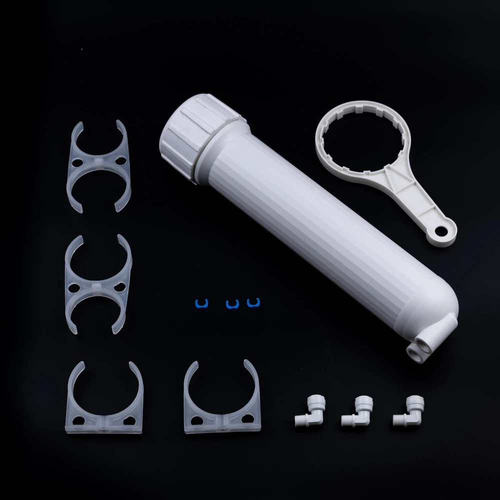 Domestic Water Treatment System PP Plastic 1812 2012 75gpd 100gpd RO Membrane Housing
