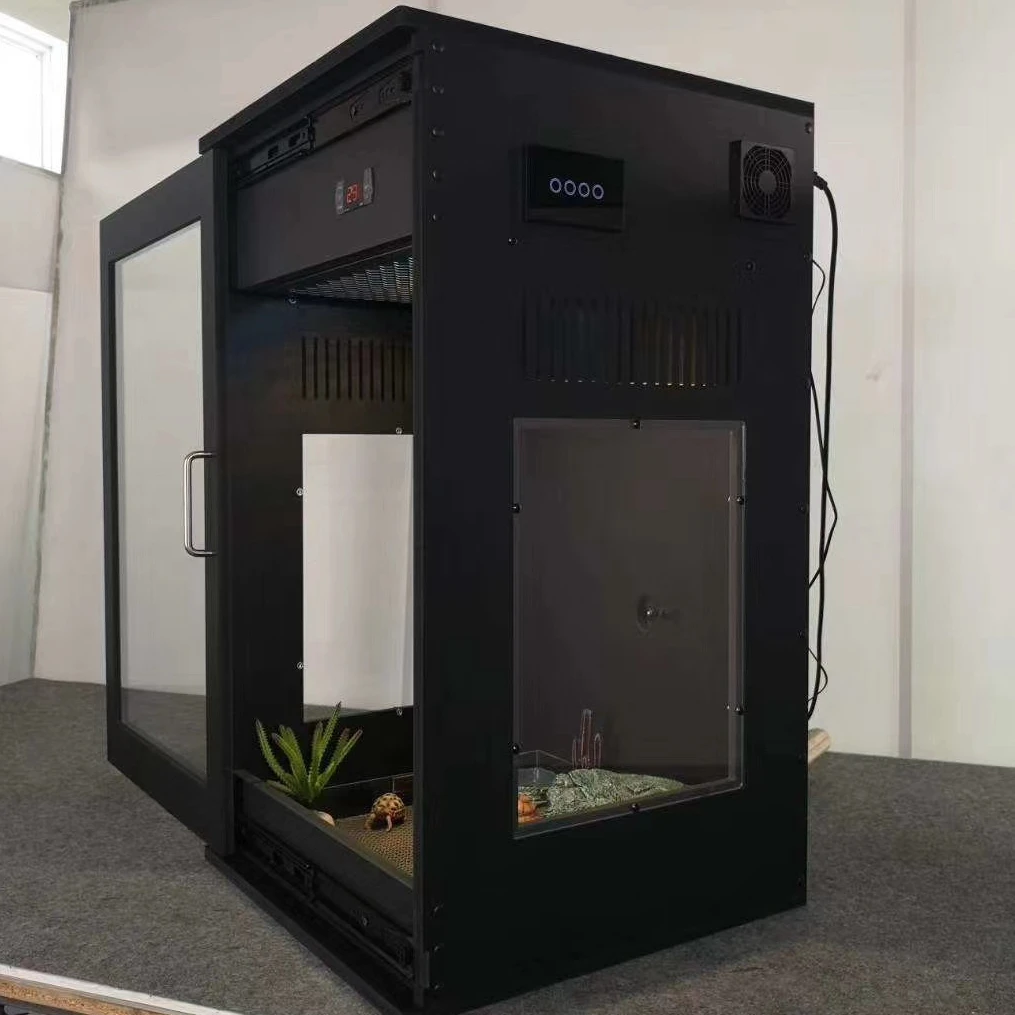 
Multi-functional tall single temperature control glass reptile terrarium reptile terrarium pvc terrarium glass for reptiles 