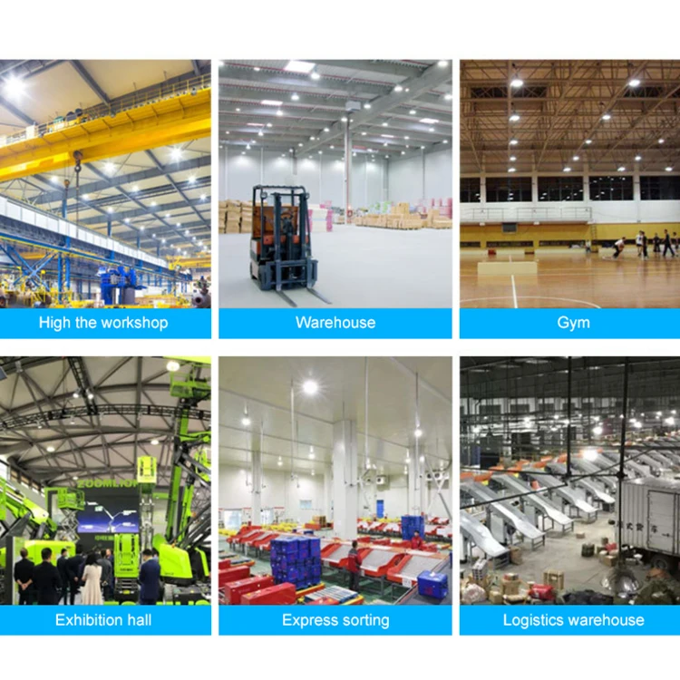 Zenlea Factory High Lumen Industrial Lighting Indoor Smd Aluminum 100w 150w 200w Ufo Led Highbay Light
