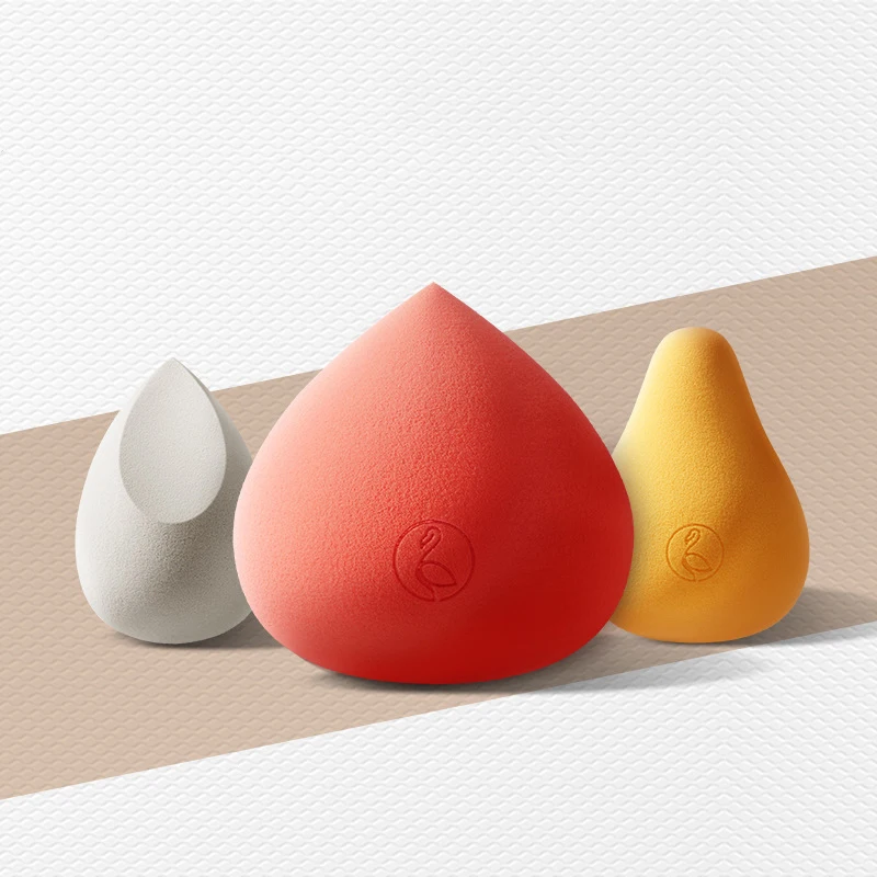 oem custom beauty cosmetic makeup powder makeup sponge with packaging