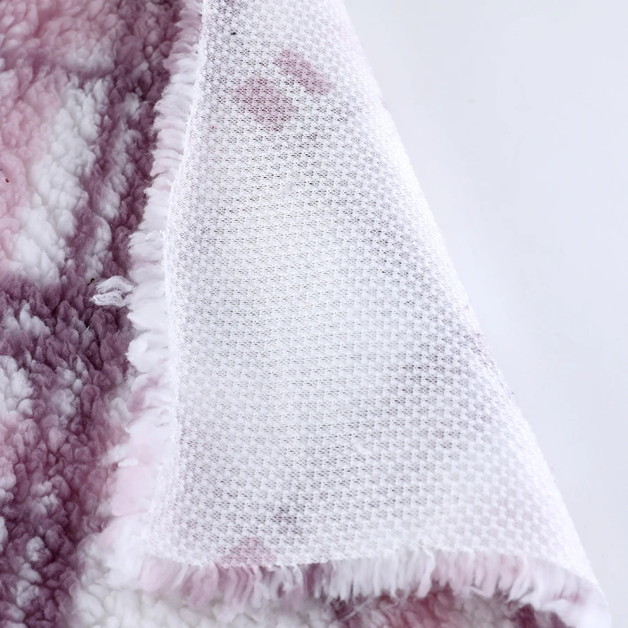 wholesale hot selling Recycled windproof tartan design fleece sherpa fleece fabric 100% polyester fabric for coat