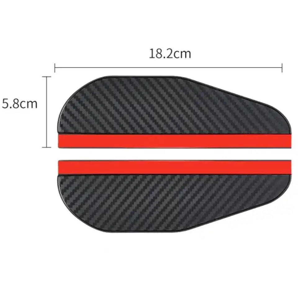 Car Rearview Mirror Rain Eyebrow Carbon Fiber Sun Visor Shade Cover Universal Auto Rear View Mirror Rainy Shield Guard