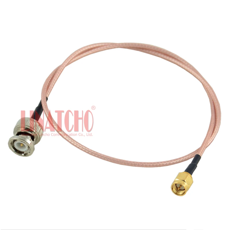 50cm BNC Male to SMA Male Connector RG316 Pigtail Cable