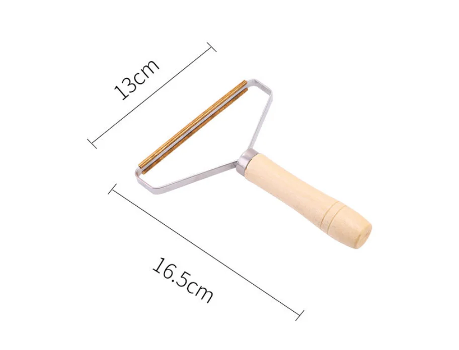 high quality light color wood wooden coat sweater shaver clothes lint remover