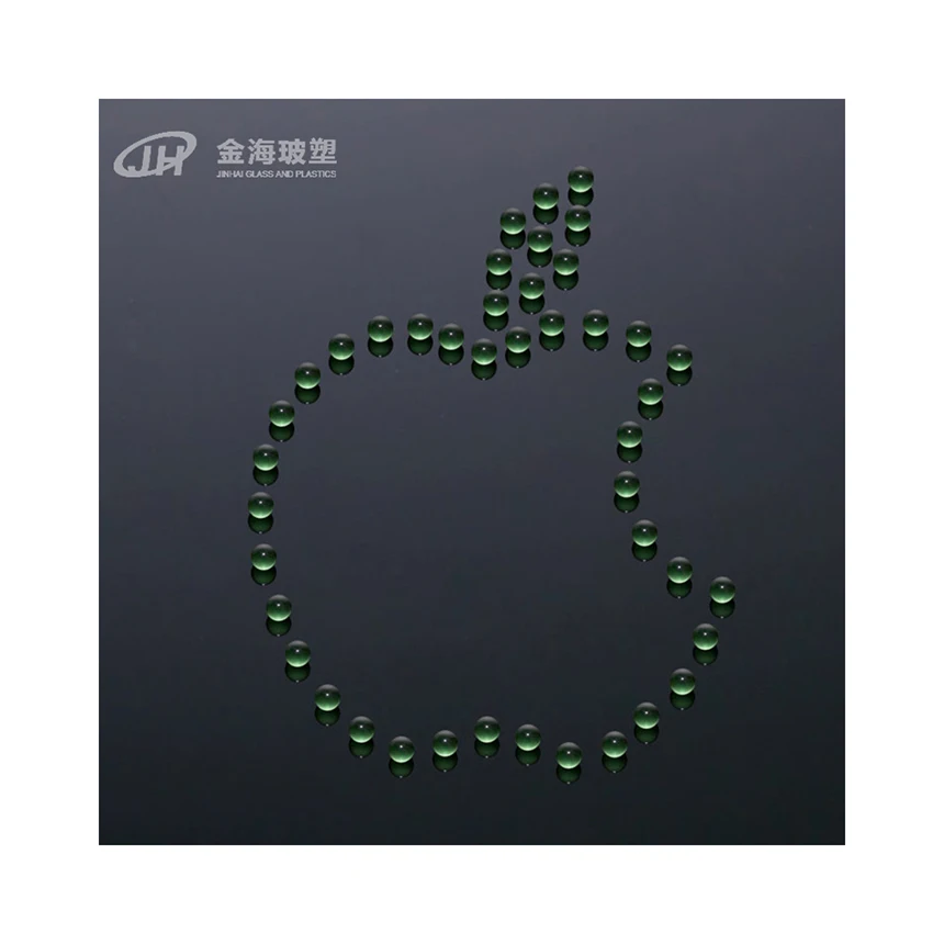 
Low Price Soda Lima Glass Transparent and Green Round Glass Ball 
