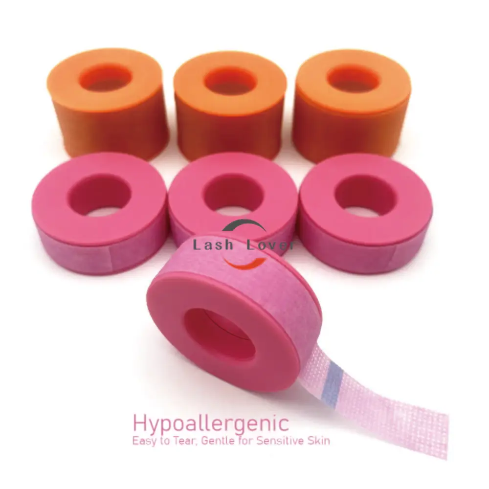 White pink blue black brown beige non woven surgical silicone gel medical eyelash extension tape for lashes sensitive skin