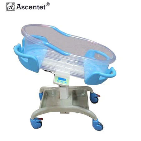 Stainless steel medical baby hospital crib newborn bed