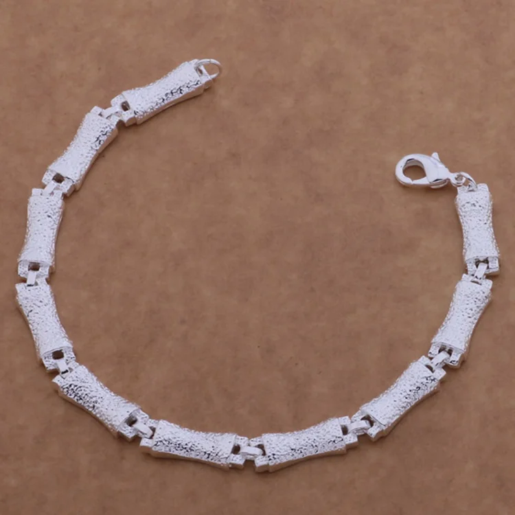 
Multi-style 925 silver fashion jewelry silver plated chain bracelet 