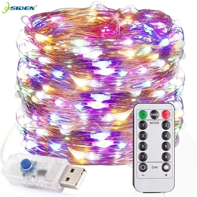 Usb powered led christmas string light wedding decoration party string lights christmas string copper wire usb fairy lights