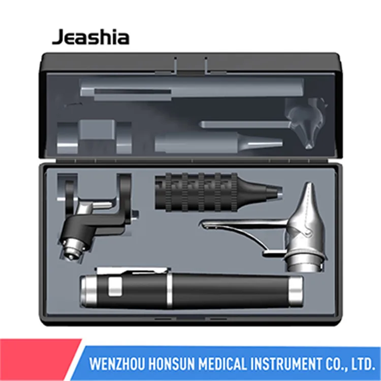 Gift package ENT endoscope ophthalmoscope ear otoscope portable tongue depressor blade holder