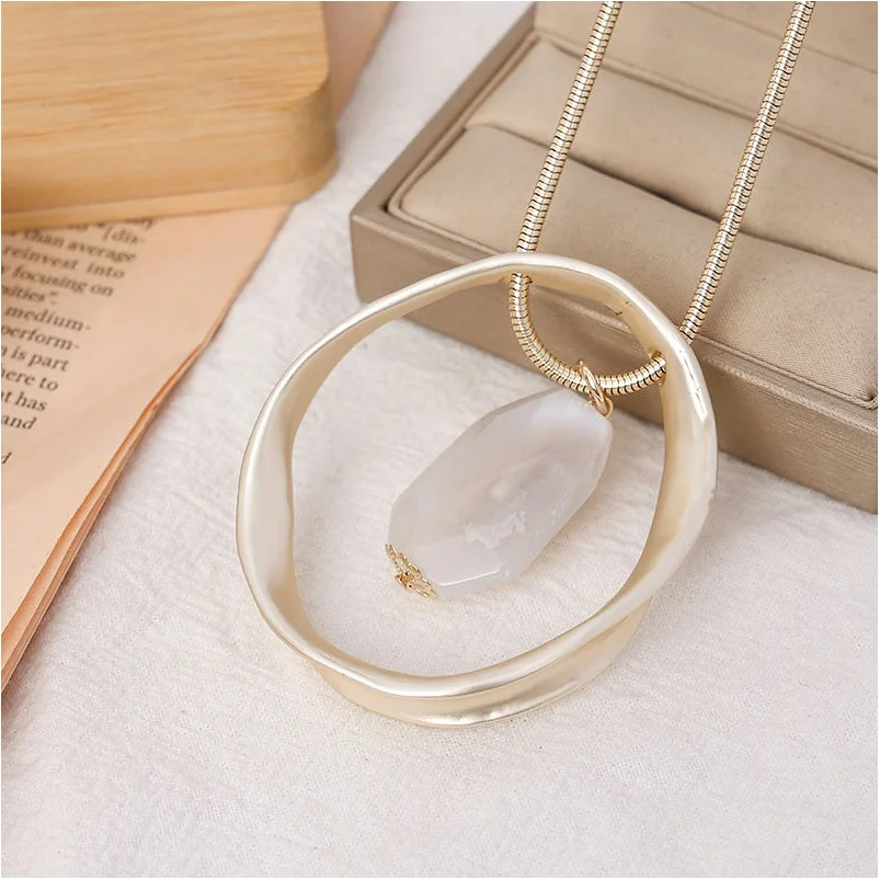 Fashion Jewelry Necklaces Camera Snake Real Pearl Waterproof Stainless Steel Chunky Diamond Guam Necklace