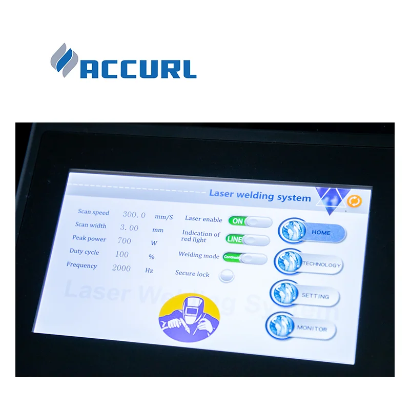 ACCURL Laser Welding Machine Raycus IPG 1500W 2000W Fiber Laser Welding Machine