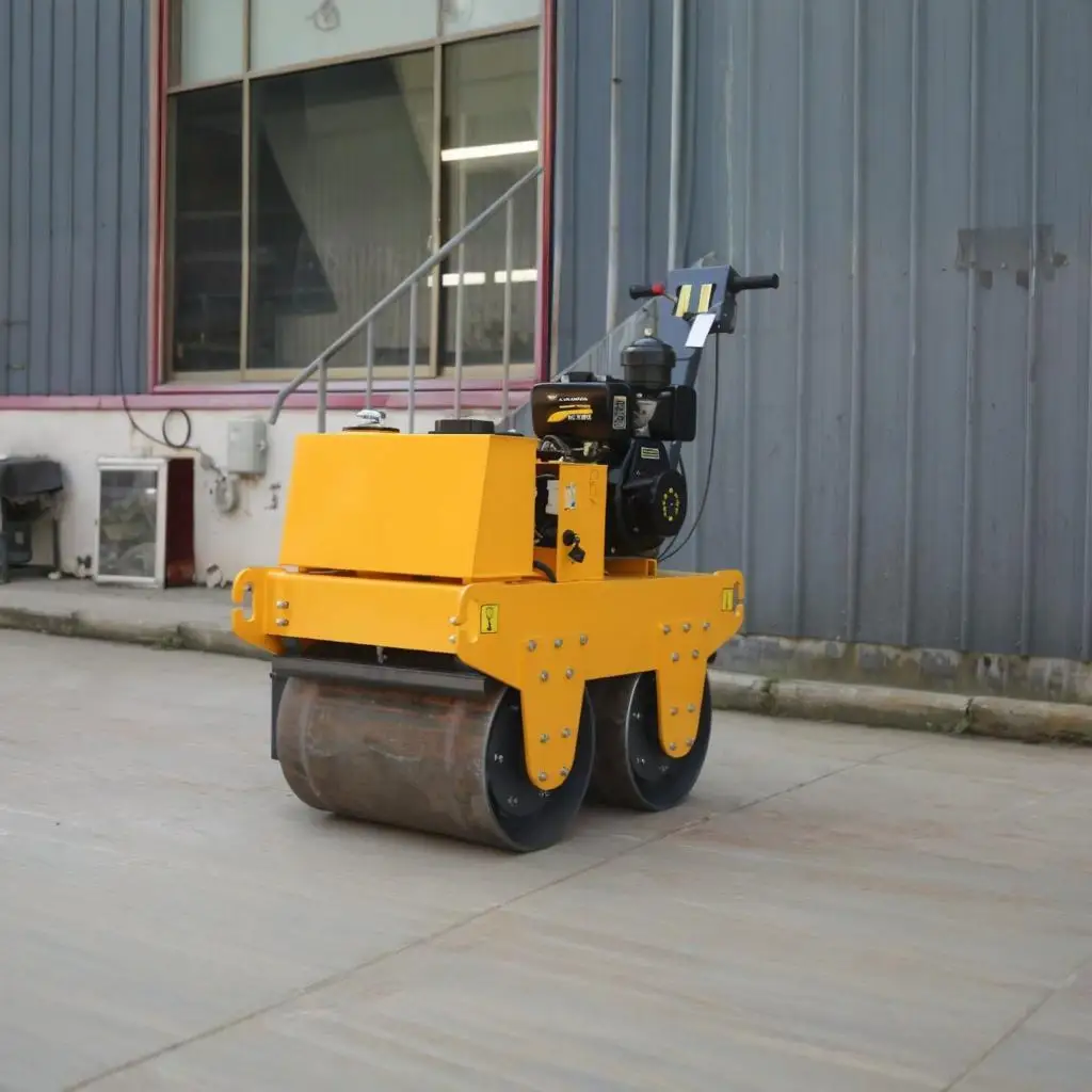 Self-Propelled Vibratory Diesel Engine Mini Handheld Road Rollers Compactor Small Walk Behind Road Roller