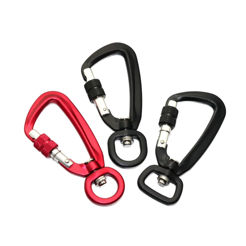 Aluminum alloy rotating carabiner, camping and travel special carabiner