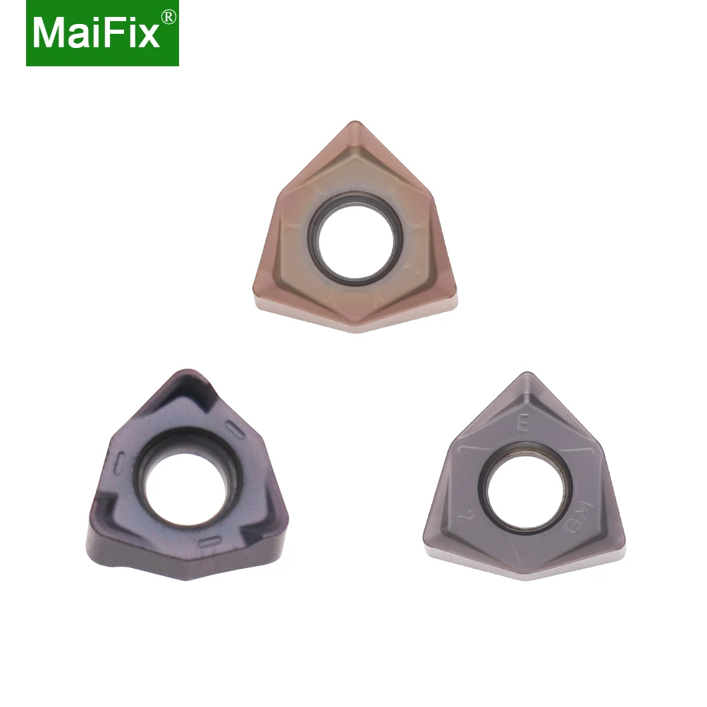 Maifix 10 шт. WNMU 080608EN-GM 6 кромка фрезерная вставка для стали и нержавеющей