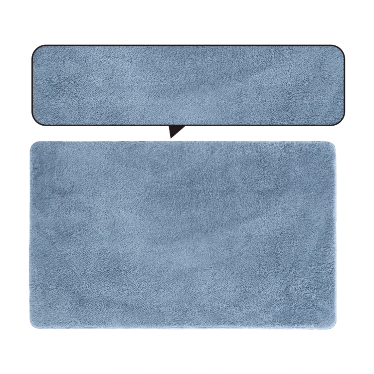 Good Quality Anti slip Texture Scratch resistant Water absorbent micro fiber rubber bath mat