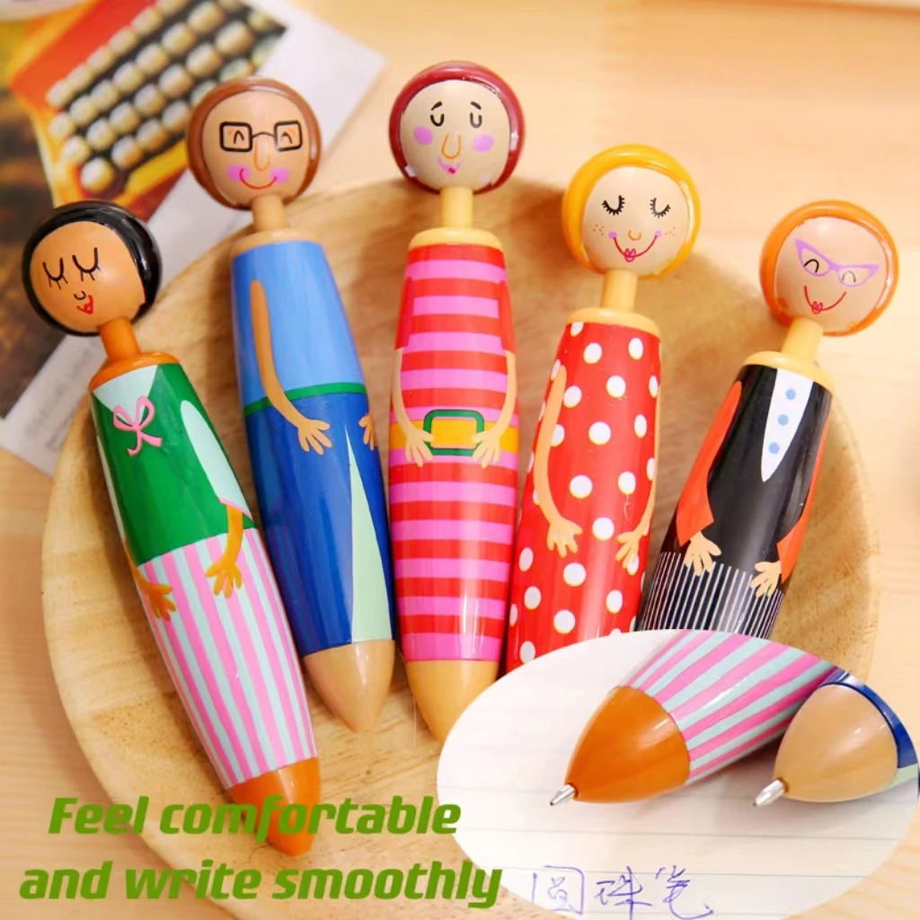 Factory direct sales cartoon ballpoint pen doll advertising pen creative student ballpoint pen wholesale