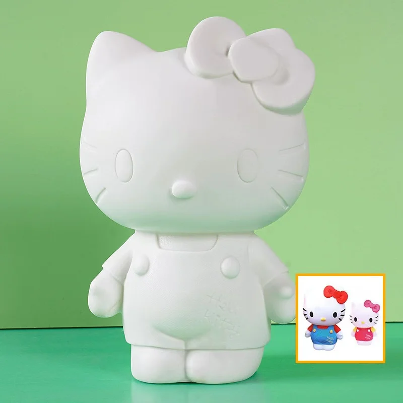 Arts And Crafts Fluid Bear Kit DIY Doll Toys Different Cute Hello Kitty Figures Acrylic Painting Fluid Bears With Piggy Bank