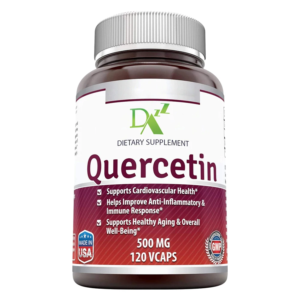 Фабрика OEM ODM Quercetin цинковые капсулы, добавки, полезные витамины, 100% веганский натуральный органический порошок кверцетина