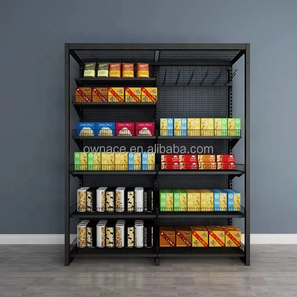 Customized Layer Double Side Grocery Store Retail Supermarket Shelf Shelves Gondolas Shelving