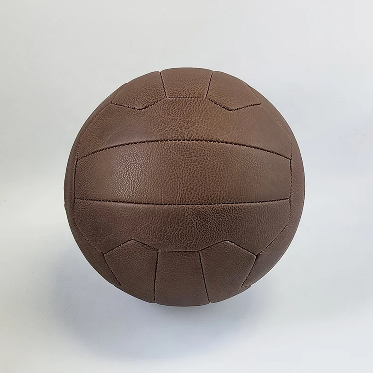 Cheap Price High Quality Machine sewn Retro Vintage Leather Soccer Ball