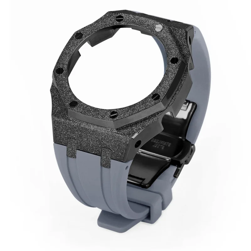 GA2100 MOD матовый корпус из нержавеющей стали 316l чехол для часов модификация g shock комплект модификации Пескоструйный