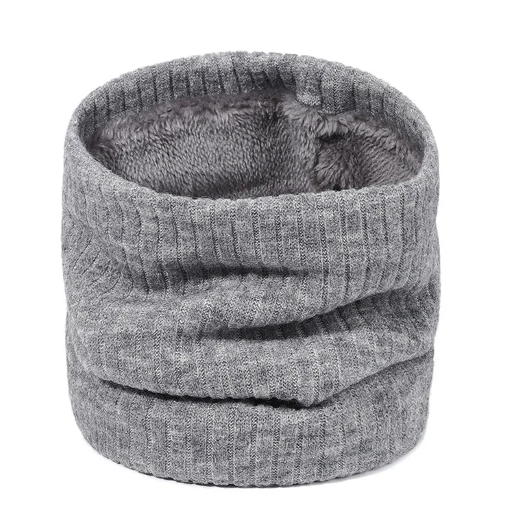 Winter windproof Neck Gaiter Fashion Knitted Viscose Infinity Scarf Men Women knitted round neck scarf Winter Circle Neck Warmer