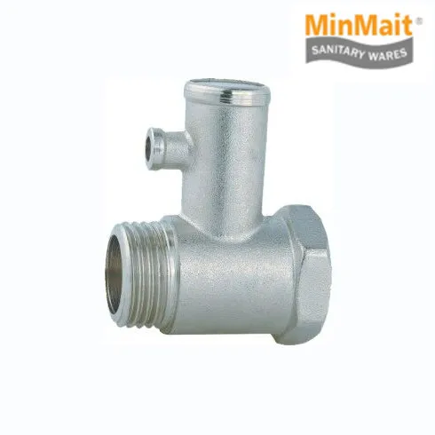 Good quality 1/2 inch Brass angle type safety air relief pressure reduce valve without lever for bathroom water heater boiler