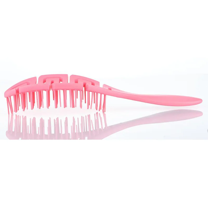 Custom Logo Hot Sale Fashion Girls New Material Flexible Scalp Massager Hair Brush, Vented Detangling Hair Brush