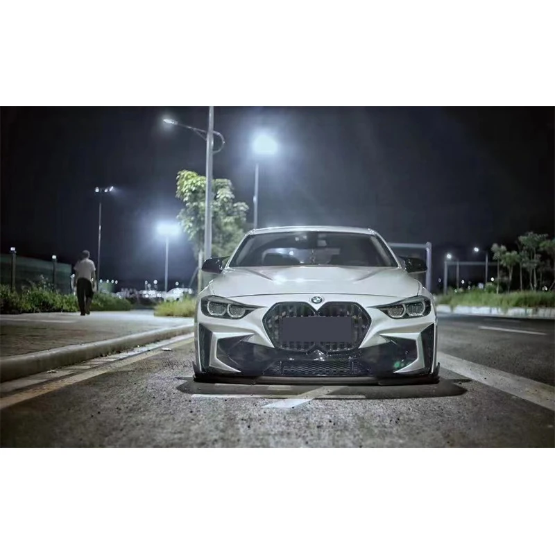 Runde Newest For Bmw 3 Series F30 F36 Upgrade RA Style PP Front Bumper With Carbon Fiber Front Lip