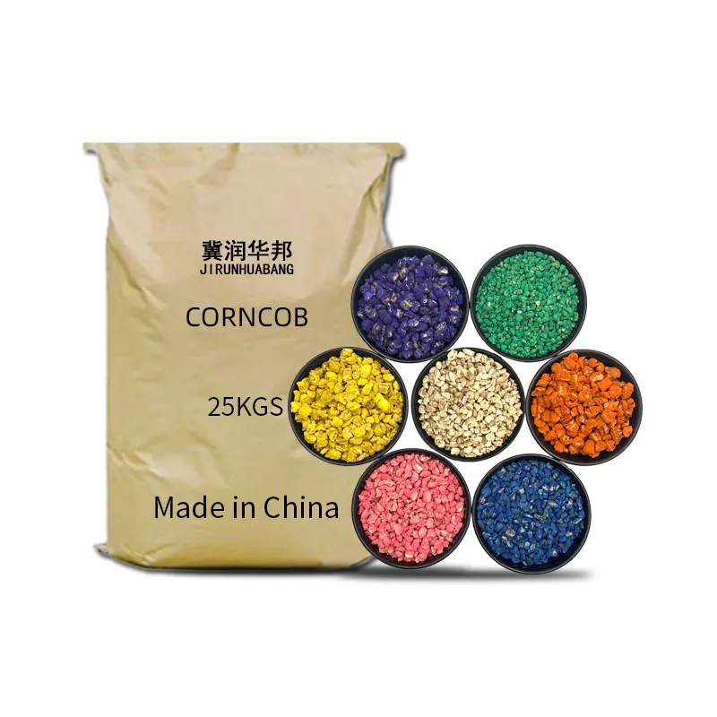 Custom Dyed Corn Cobs Fungus Cultivation Soil Raw Materials Pet Pad Abrasive For Polishing Natural Livestock Feed