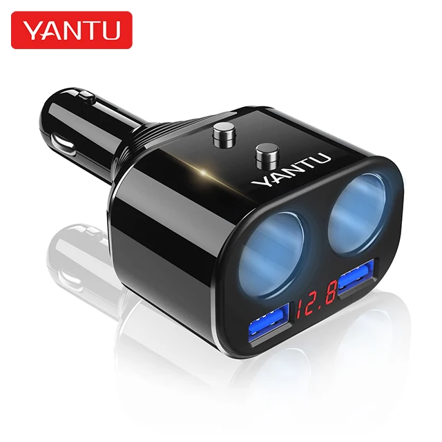 YANTU L01 fast car charger adapter electric for phone iphone and mobile with type-c mini portable usbC cigarette lighter sockets