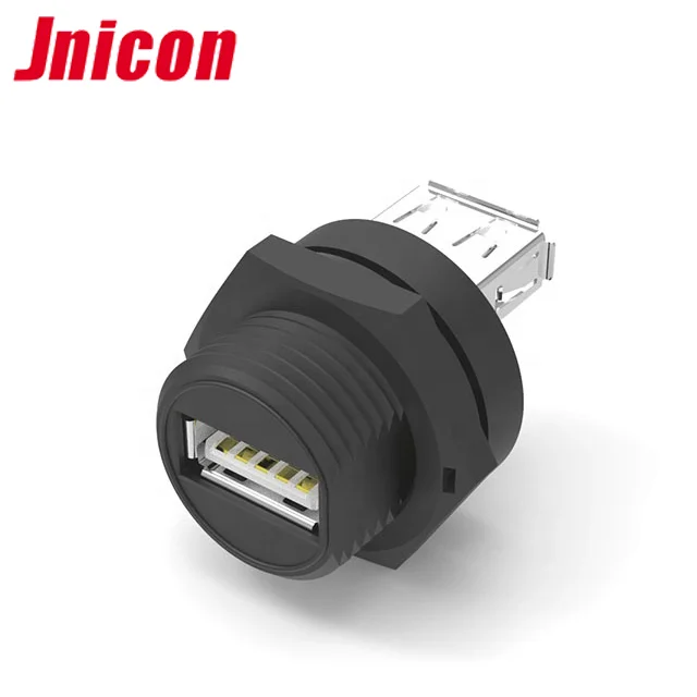 Jnicon M25 ip67 panel mount usb 3.0 female usb connector