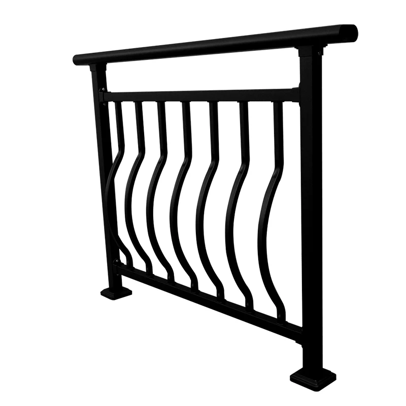 YT 002  OEM Aluminium balcony stair railing system / metal railing fence