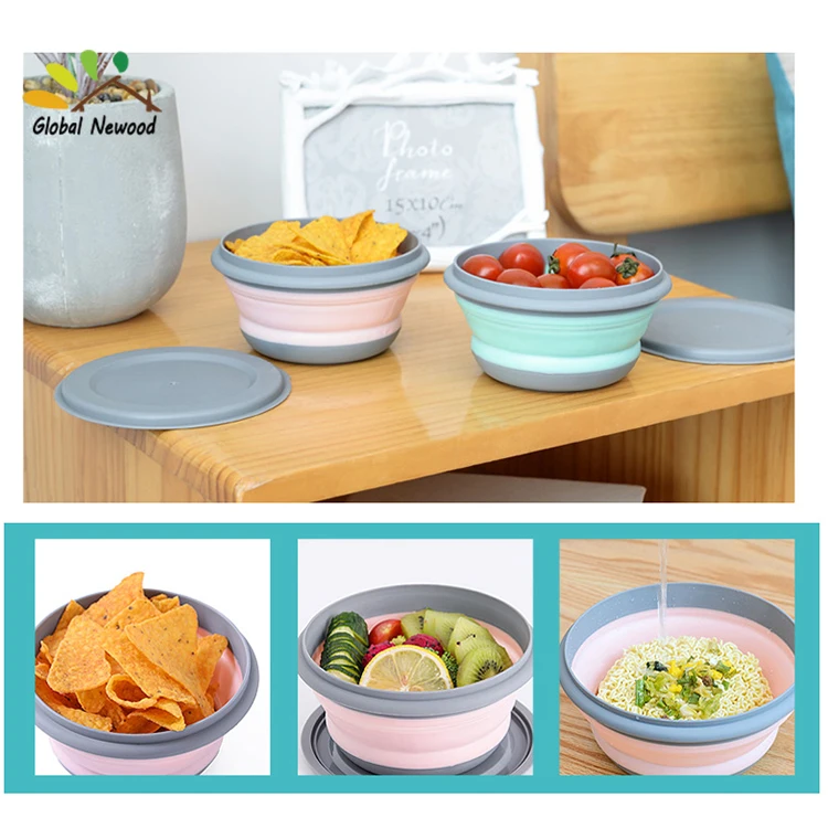 Dog bowl small pet special folding bowl to drink water outdoor portable plastic pet bowl  pet supplies