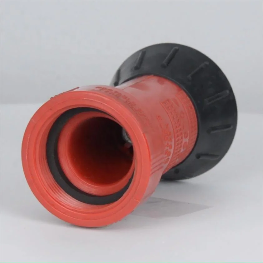 FM UL Factory  price    1 1/2' 2 1/2inch   plastic  Fire  Portable Spray Nozzle Fire water gun fire hose connector