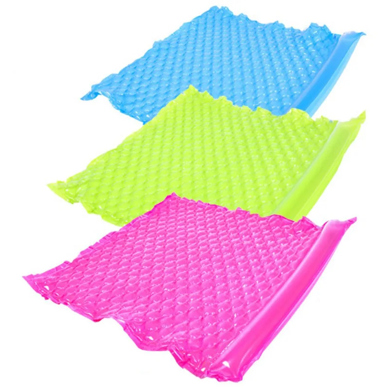 single and double size Inflatable PVC wave mat swimming pool air mattress