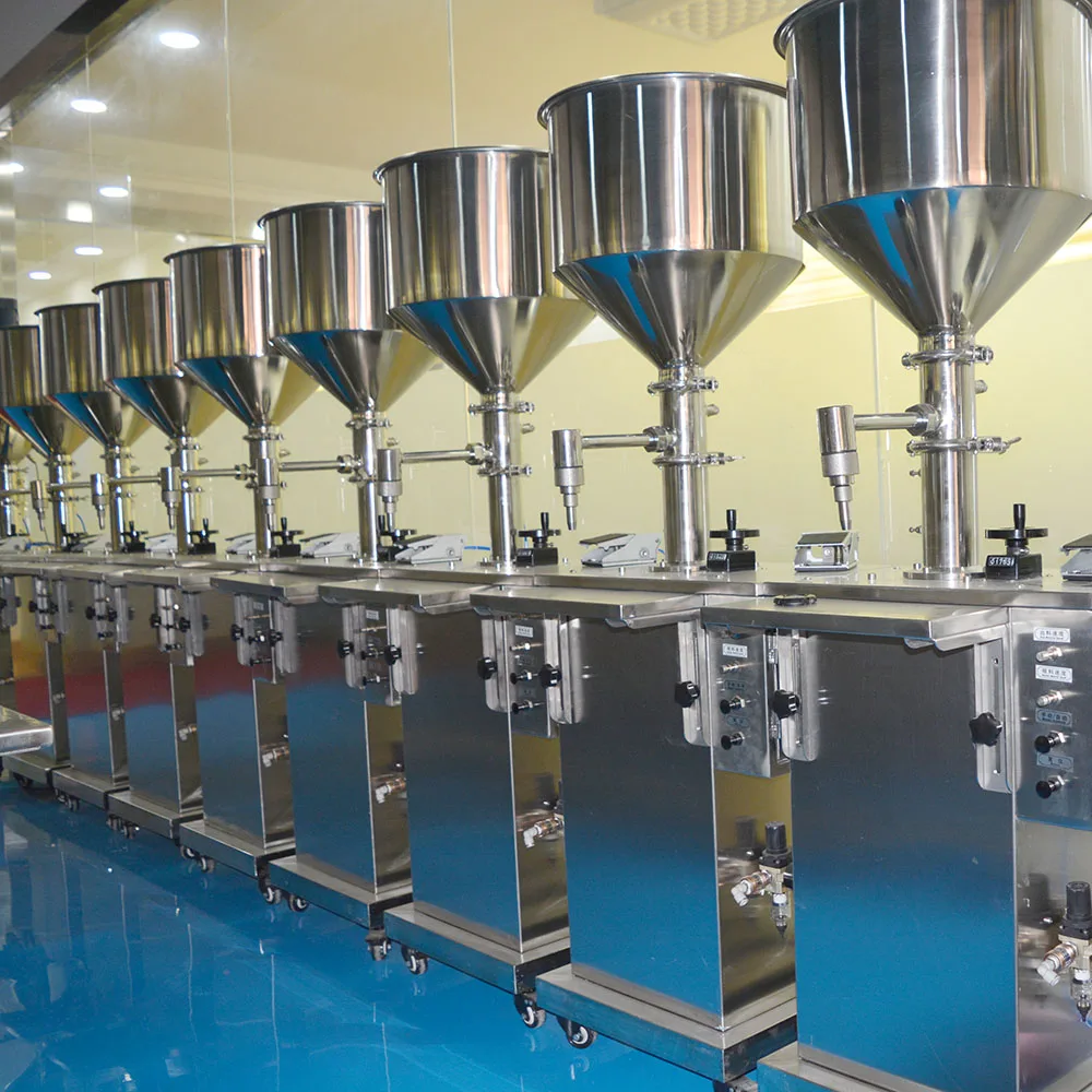 Manual type paste and liquid both filling machine for honey toothpaste juice gel shampoo hand washing filling equipment