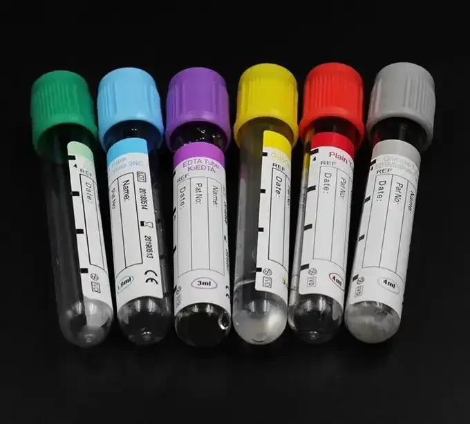 High Quality EDTA K2 K3 Vacuum Blood Collection Tube PET Plastic EDTA Tube Heparin Blood Collection Tube for hospital