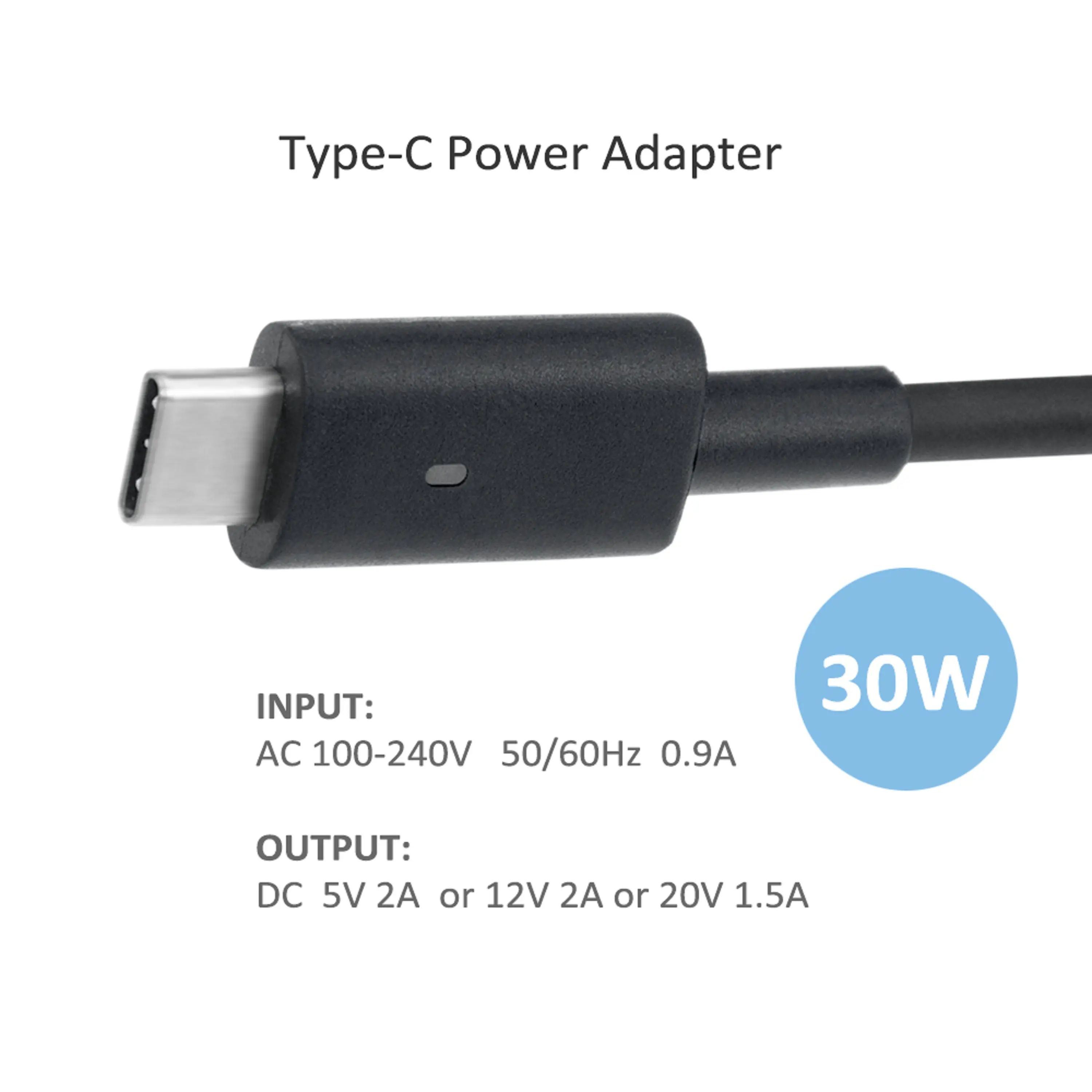 90 Вт 65 45 30 USB TYPE-C PD зарядное устройство 9V/15V/20V 1.5A ~ 3A ac адаптер питания для ноутбука