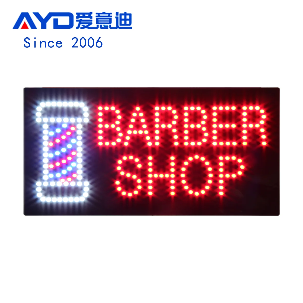 Barber shop light box hair salon LED lamp brand hairdressing products LED Barber Shop Sign 9*19 inch
